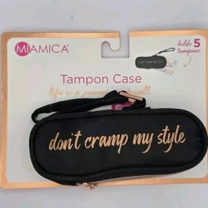 Miamica Black and Gold Tampon Case - Stylish and Discreet